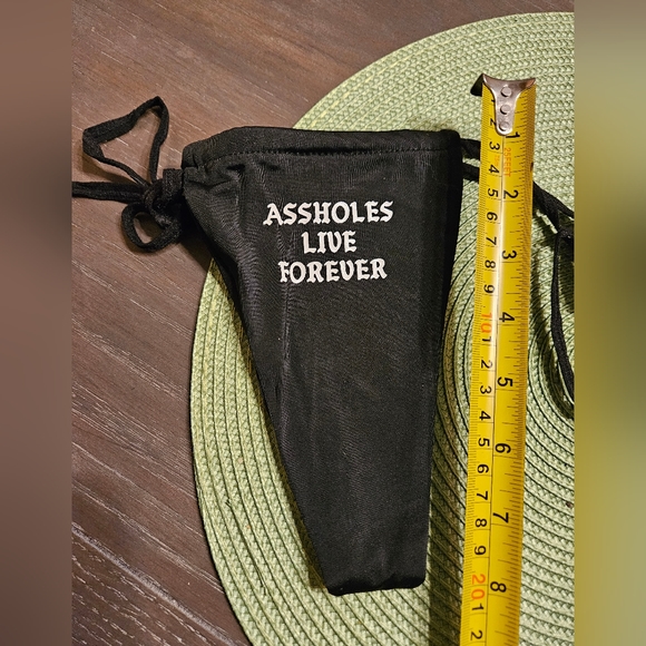 💥2/$20💥 NWT Assholes Live Forever Bikini Yellow - Picture 12 of 12